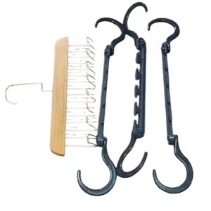 6/$15 Black and Silver Closet Accessory Organizer